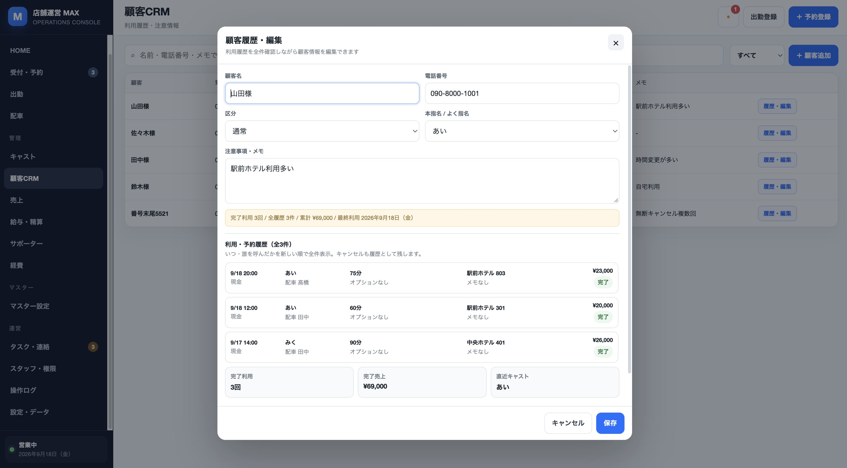 風俗店の顧客管理システム|必要な機能・管理項目を解説